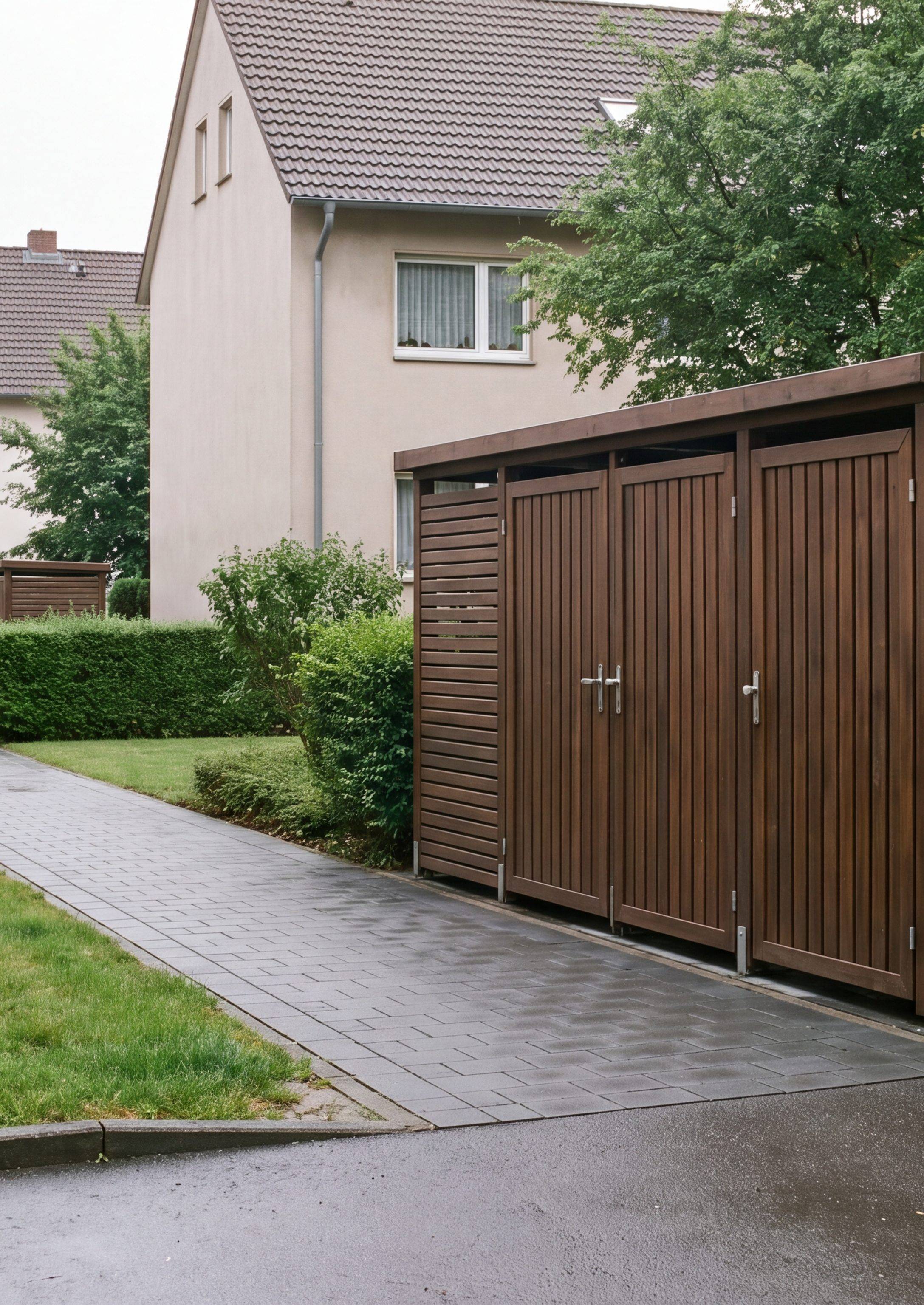 Aussenanlage mit Gartenweg