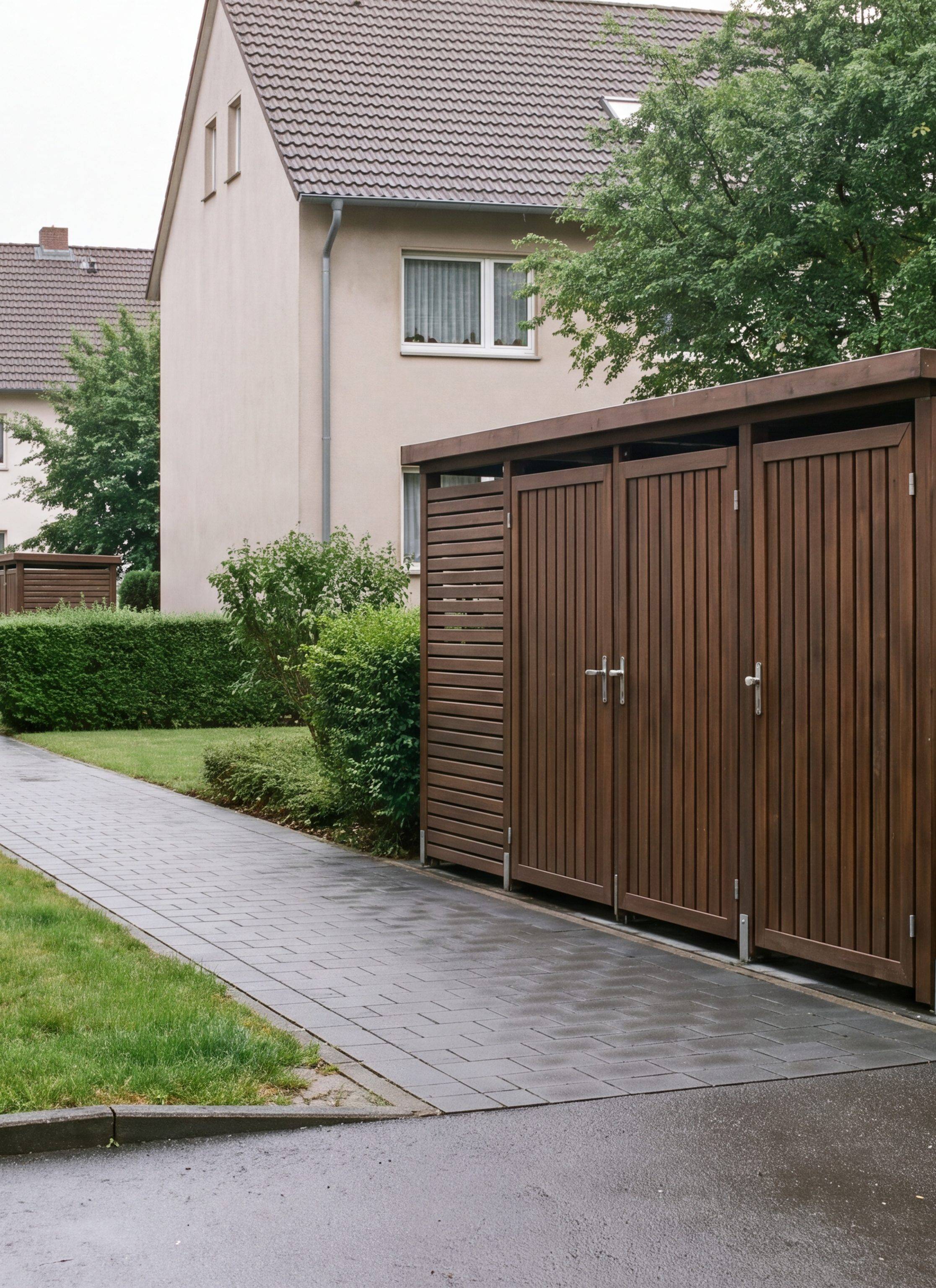 Aussenanlage mit Gartenweg